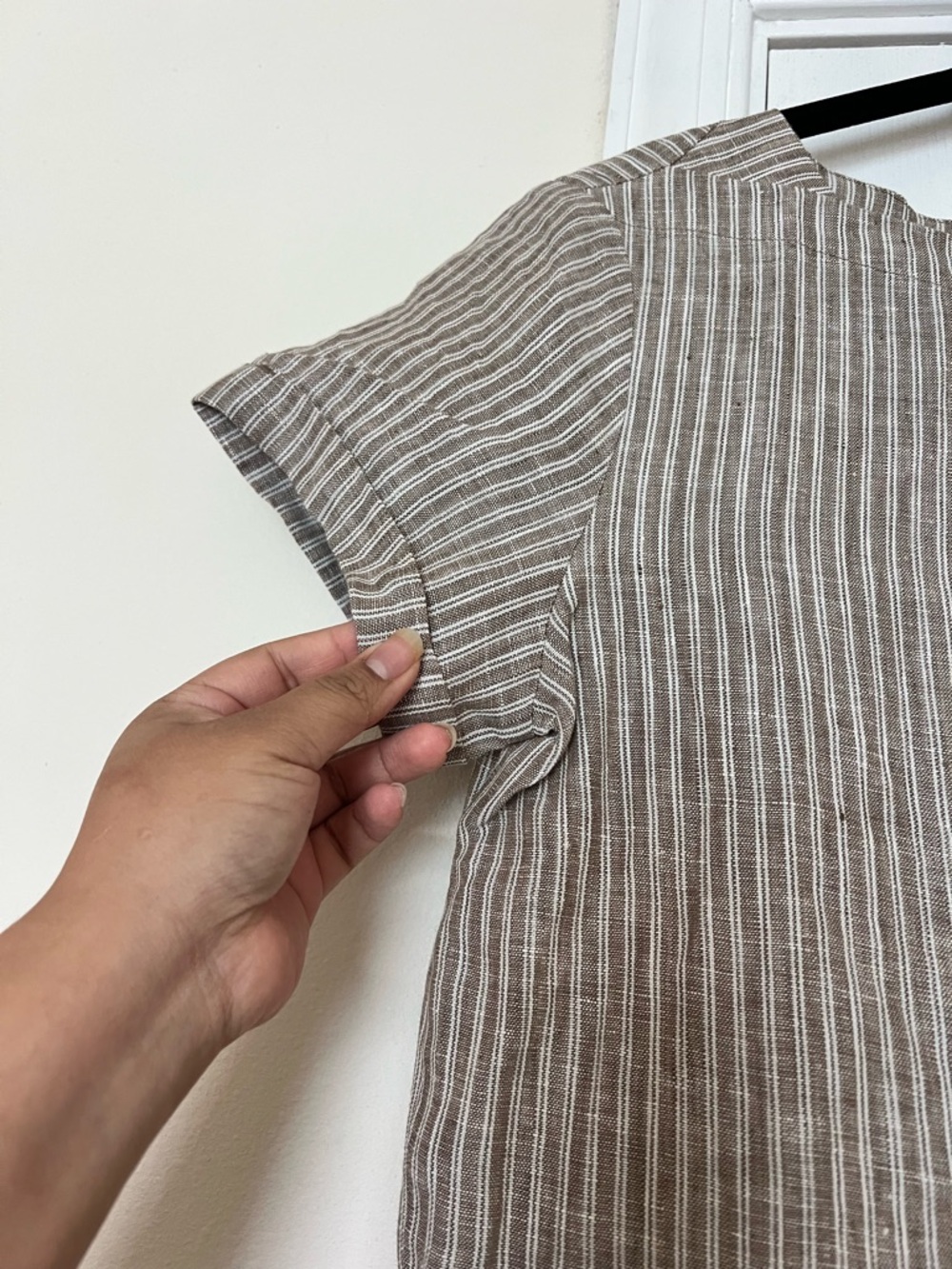 Striped Short-Sleeve Midi Dress - Picture 3 of 5